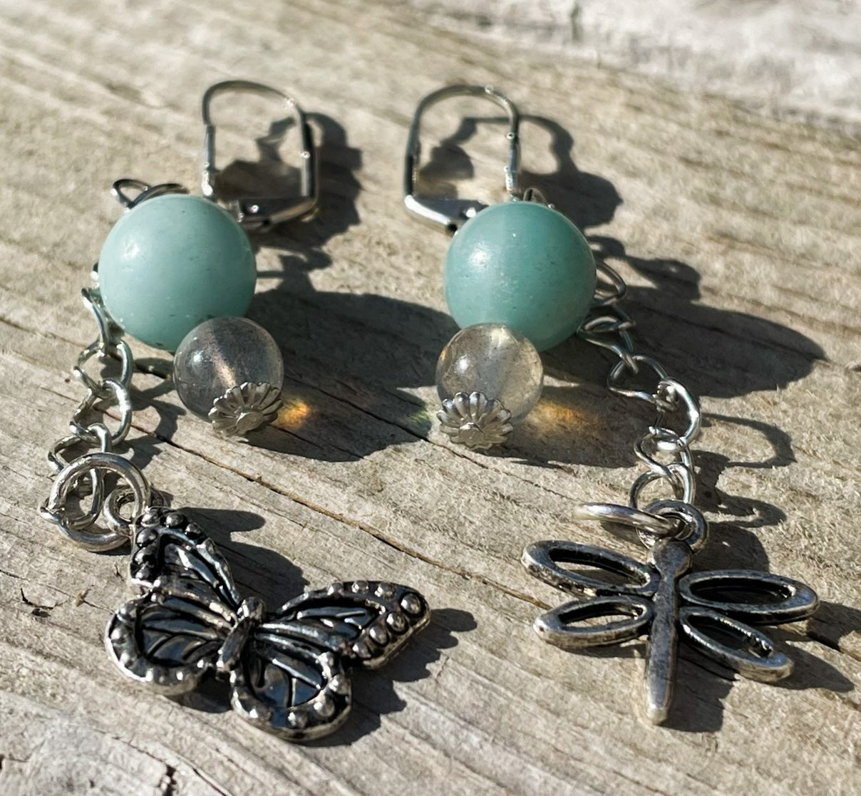 Butterfly and Dragonfly Crystal Vibe Earrings